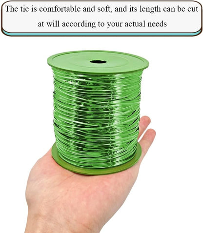 100Yards/300Feet/91M Gold Metal Twist Ties for Bread, Candy, Coffee, Plant Garden, Cellophane Treat, Gift Wrapping, Plastic Bags - Halloween Party, Cake Present, Art Craft