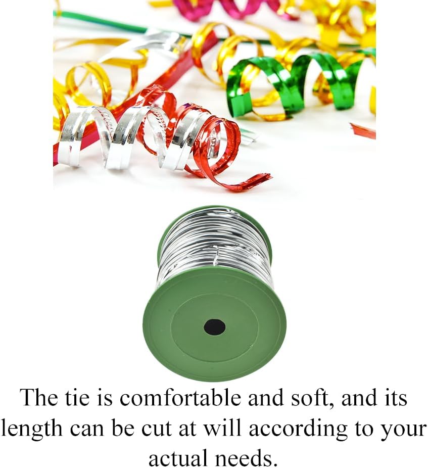 100Yards/300Feet/91M Gold Metal Twist Ties for Bread, Candy, Coffee, Plant Garden, Cellophane Treat, Gift Wrapping, Plastic Bags - Halloween Party, Cake Present, Art Craft