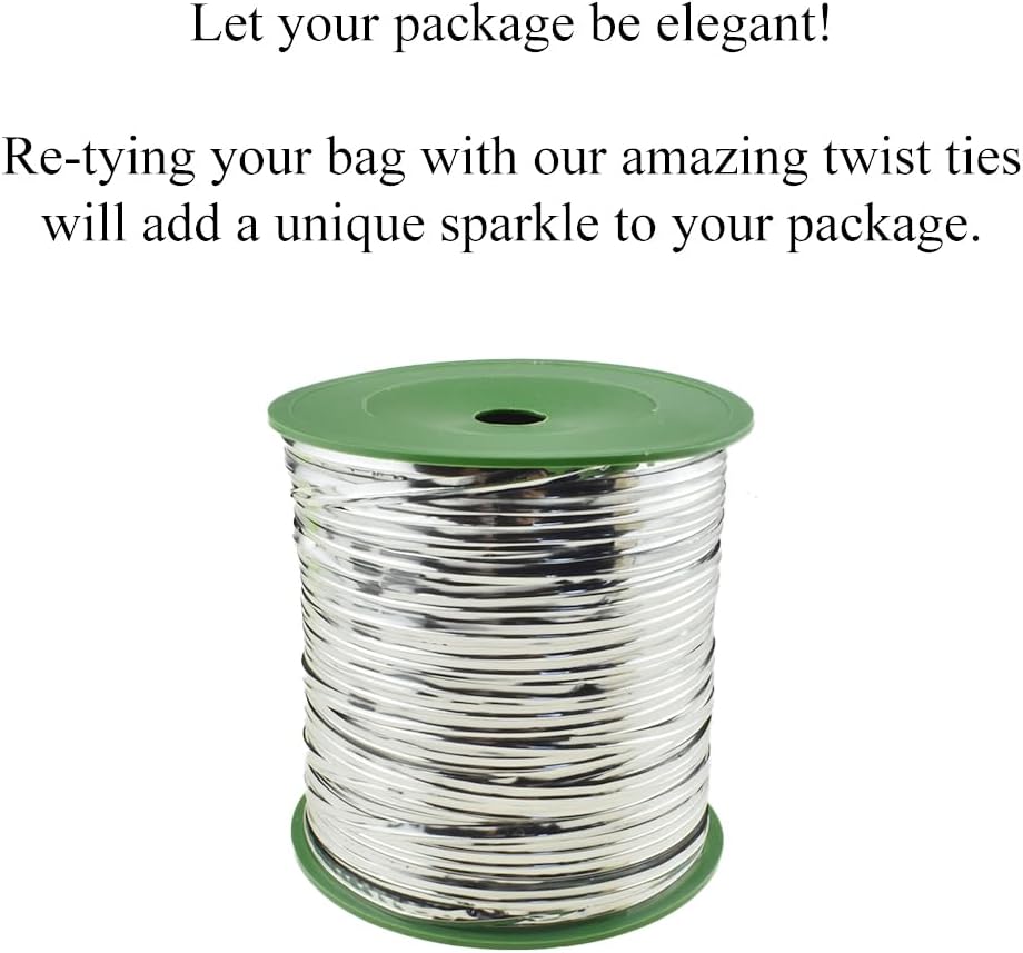 100Yards/300Feet/91M Gold Metal Twist Ties for Bread, Candy, Coffee, Plant Garden, Cellophane Treat, Gift Wrapping, Plastic Bags - Halloween Party, Cake Present, Art Craft