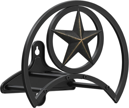 Garden Hose Holder, Decorative Hose Butler Sturdy Water Hose Rack, Durable Wall Hose Hanger, Holds 125-Feet of 5/8-Inch Hose, Hose Reel, Made of Gauge Steel (9.8)