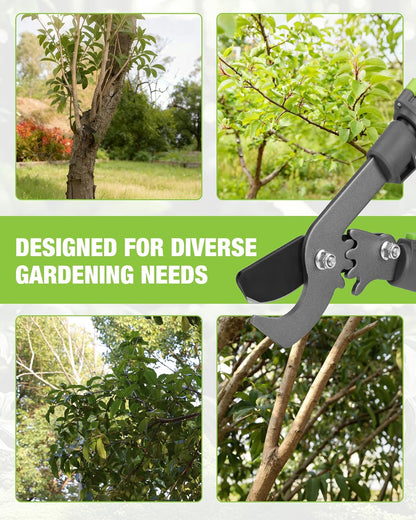 Extendable Bypass Lopper for Gardening, 25-37" Branch Cutter