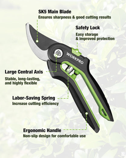 Extendable Bypass Lopper for Gardening, 25-37" Branch Cutter