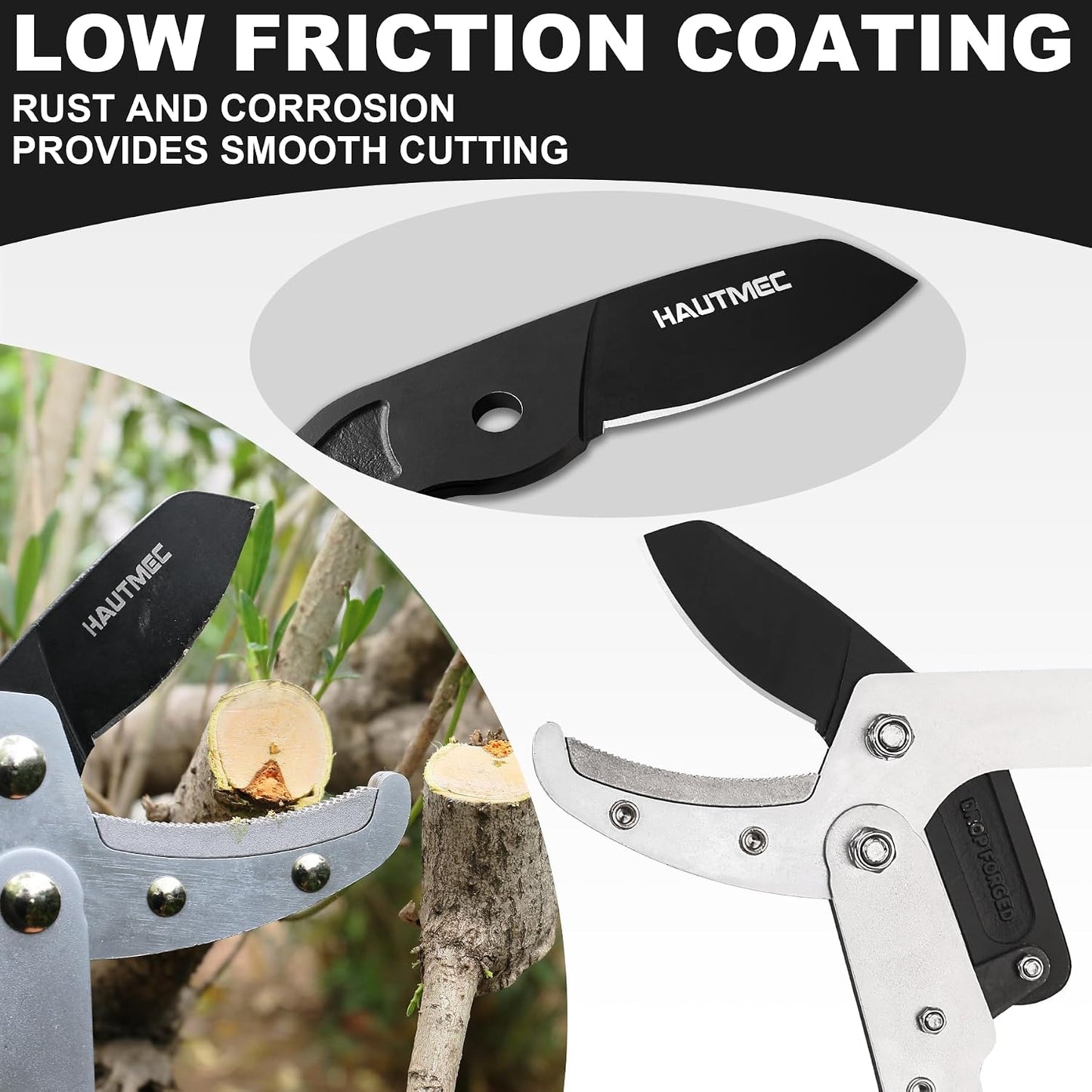 Anvil Loppers for Tree Trimming Heavy Duty, Extendable 27-37'' Garden Loppers with Compound Action System, 2" Cutting Capacity, Labor-Saving Tree Trimmer for Yard, Lawn Branch Cutter