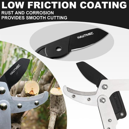 Anvil Loppers for Tree Trimming Heavy Duty, Extendable 27-37'' Garden Loppers with Compound Action System, 2" Cutting Capacity, Labor-Saving Tree Trimmer for Yard, Lawn Branch Cutter