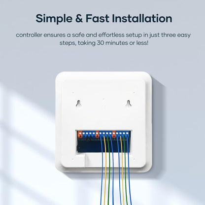 Smart Sprinkler Controller WiFi with External Antenna 8 Zone , Strong Signal Irrigation Timer, App & Panel Dual Control, Indoor Watering System with Weather Intelligence, 24VAC Compatible