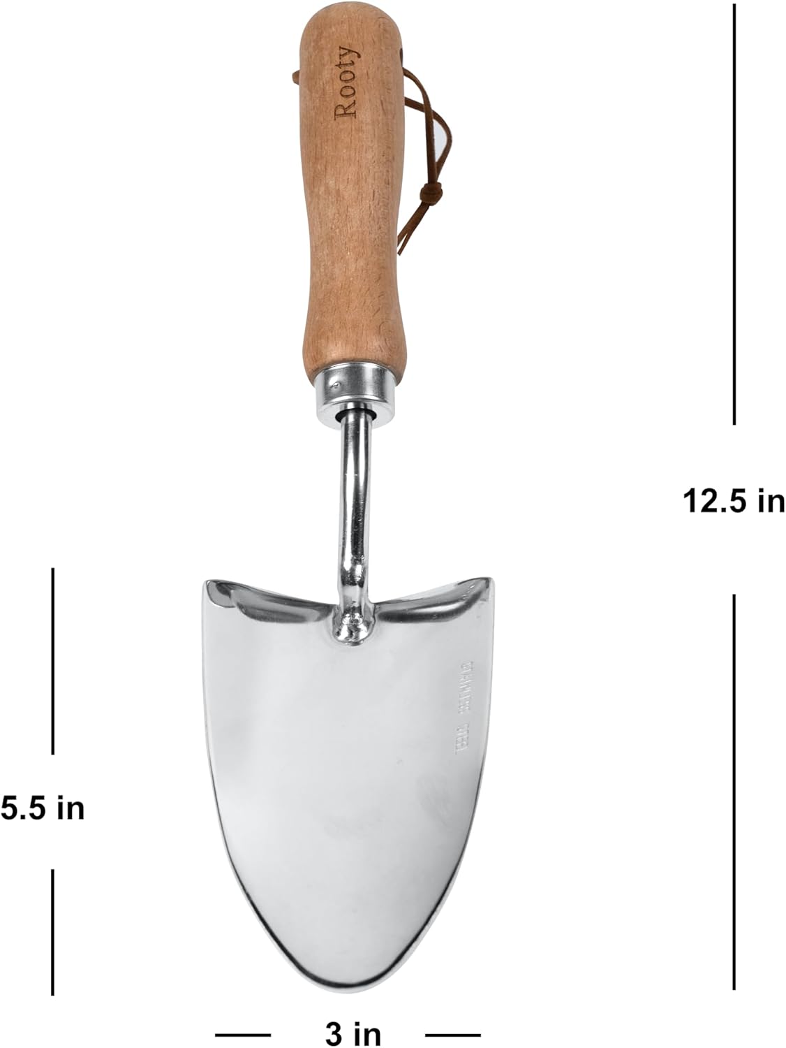 Gardening Tool Set 3 Pieces Stainless Steel Heavy Duty Gardening Kit Includes 2 Sizes of Hand Trowels and Cultivator Easy for Garden Cultivating Soil Lossening Transplanting Digging