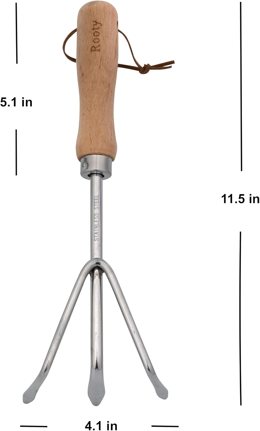 Gardening Tool Set 3 Pieces Stainless Steel Heavy Duty Gardening Kit Includes 2 Sizes of Hand Trowels and Cultivator Easy for Garden Cultivating Soil Lossening Transplanting Digging