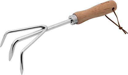 Gardening Tool Set 3 Pieces Stainless Steel Heavy Duty Gardening Kit Includes 2 Sizes of Hand Trowels and Cultivator Easy for Garden Cultivating Soil Lossening Transplanting Digging