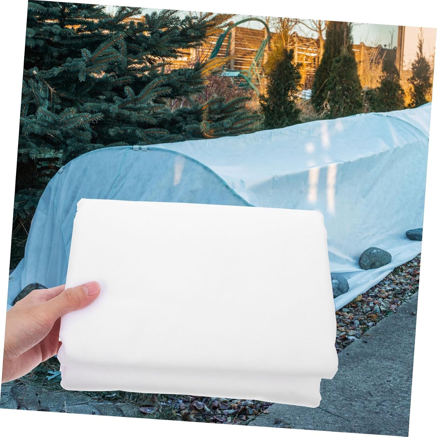 Non-Woven Frost Plant Cover Floating Row Cover for Against Freeze Frost for Vegetables and Shrubs Retention