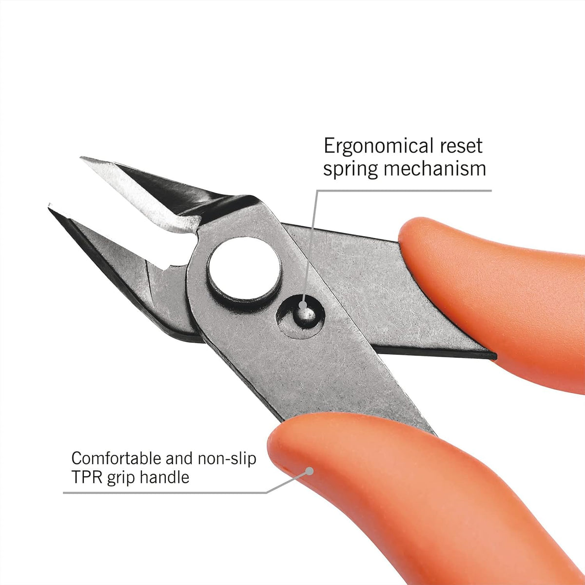 6 Inch Wire Cutters, Flush Side Cutters for 12 AWG Soft Wire, Crafting