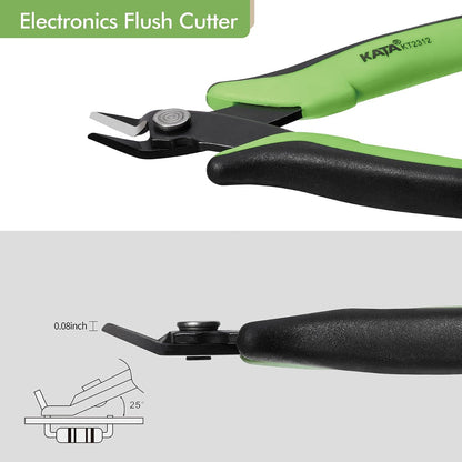 6 Inch Wire Cutters, Flush Side Cutters for 12 AWG Soft Wire, Crafting