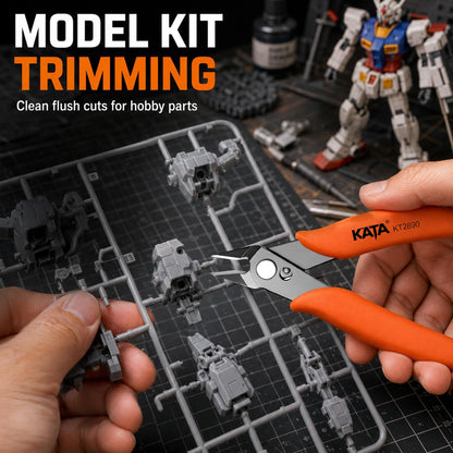 6 Inch Wire Cutters, Flush Side Cutters for 12 AWG Soft Wire, Crafting