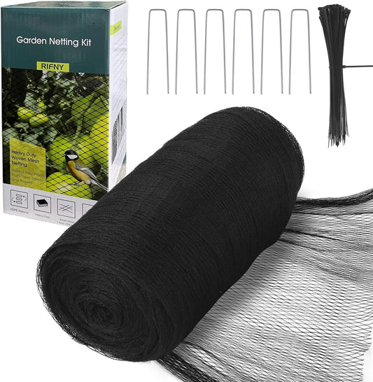 Bird Netting for Garden Protection, 13 x 40FT Anti Bird Mesh Garden Netting