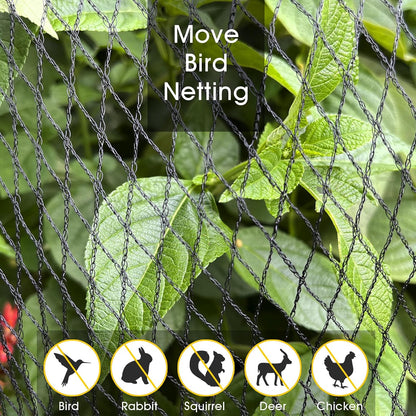 Bird Netting for Garden Protection, 13 x 40FT Anti Bird Mesh Garden Netting