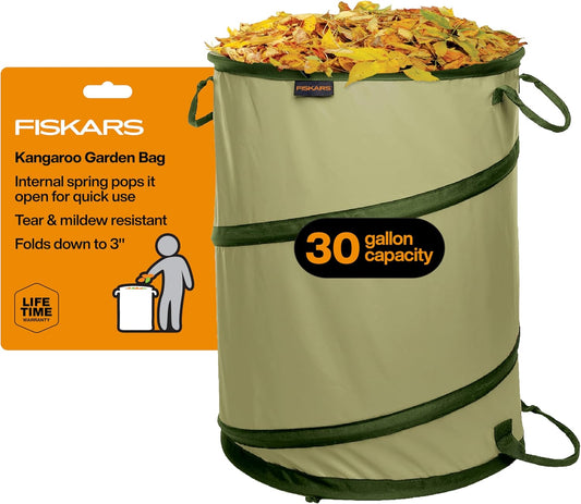 30-Gallon Kangaroo Collapsible Pop Up Garden Bag for Yard Waste