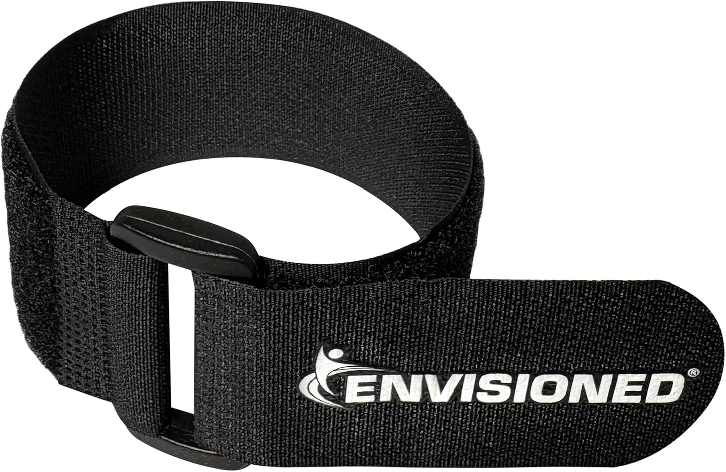 Reusable Cinch Straps 2" x 15" - 6 Pack, Multipurpose Strong Gripping, Quality Hook and Loop Securing Straps (Black) - Colors A