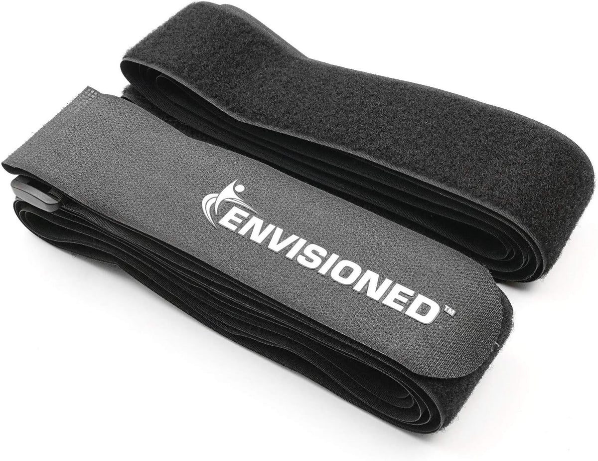 Reusable Cinch Straps 2" x 15" - 6 Pack, Multipurpose Strong Gripping, Quality Hook and Loop Securing Straps (Black) - Colors A