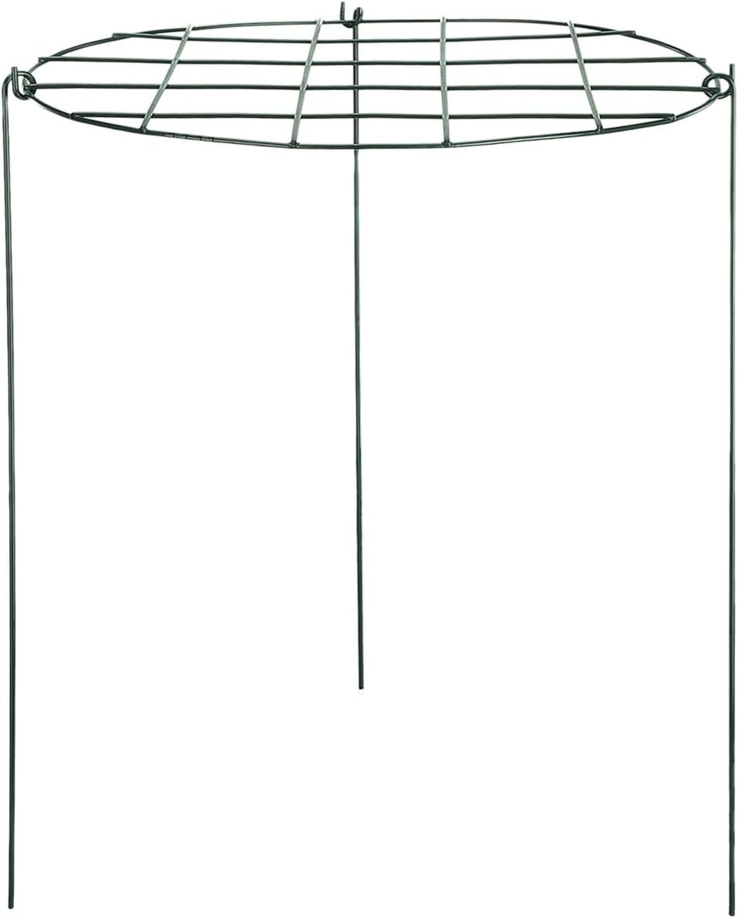 Round Peony Cages and Supports Grow Through Grid Plant Brace, Strawberry Planting Frame,Vine Pillar Metal Garden Stake Frame Flowers Support Rings Hoops for Rose, Tomato, Orchids (#1)