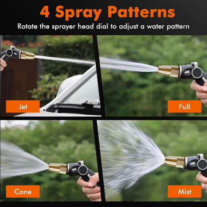 Hose Nozzle Heavy Duty, Metal Water Hose Sprayer for Garden