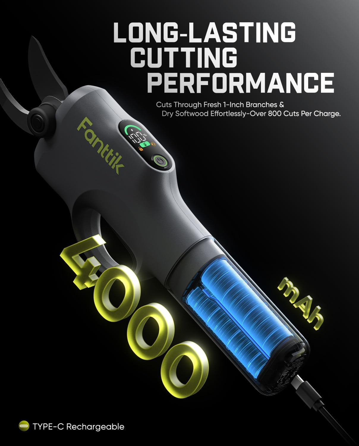 Y10 Pro Cordless Electric Pruning Shears with Brushless Motor