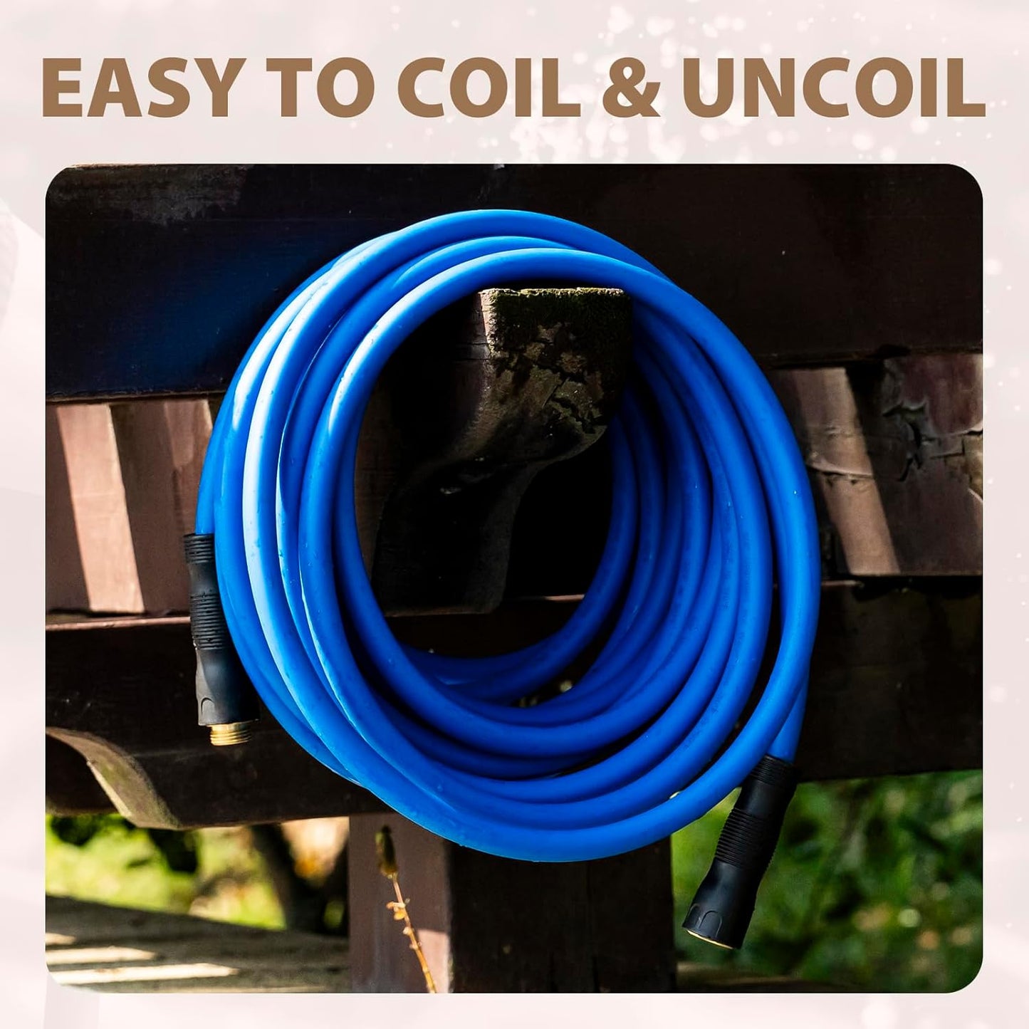 5/8" Hot/Cold Water Leader Hose 3Ft, -50℉ to 190℉
