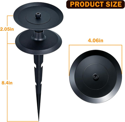 4 PCS Garden Hose Guide Spike, Hose Guides for Garden Decorative, Heavy Duty Pure Metal Hose Guards for Garden, Rustproof Coated Garden Hose Stake for Yard Lawn, Durable Hose Roller Guide
