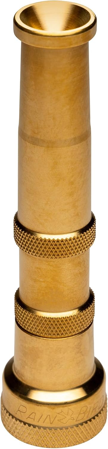 HENZLB5ADJ 5 in Lead-Free Brass Twist Adjustable Hose End Nozzle