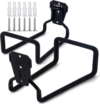 Heavy-duty rust-proof hose hooks for storing water pipes, hoses, cables, trimmers, ladders, buckets, tools | Wall-mounted high load-bearing capacity, non-slip hanger for homes, yards, and farms