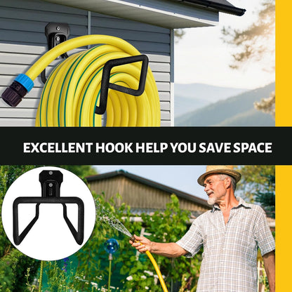 Heavy-duty rust-proof hose hooks for storing water pipes, hoses, cables, trimmers, ladders, buckets, tools | Wall-mounted high load-bearing capacity, non-slip hanger for homes, yards, and farms