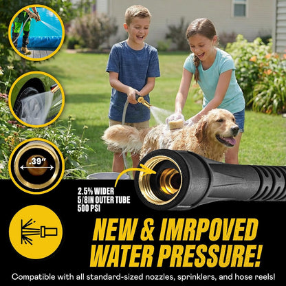Bionic Steel PRO 50 Ft Metal Garden Hose with Brass Nozzle