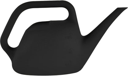 1.5 L (0.4 Gallon) Resin Indoor/Outdoor Watering Can in Black, Small Watering Can for Small Space Use
