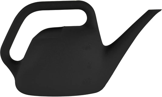 1.5 L (0.4 Gallon) Resin Indoor/Outdoor Watering Can in Black, Small Watering Can for Small Space Use