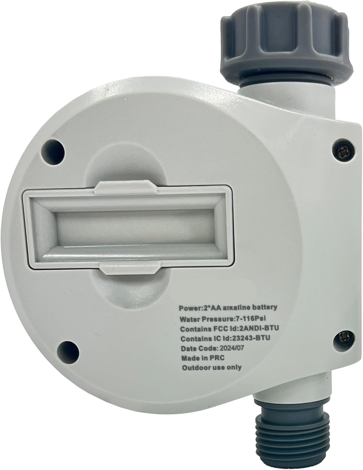 Dual Outlet Water Timer for Garden Hose, Programmable Automatic Watering System, LCD Screen, Rain Delay, Battery Operated
