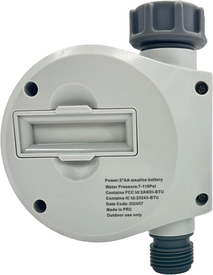 Dual Outlet Water Timer for Garden Hose, Programmable Automatic Watering System, LCD Screen, Rain Delay, Battery Operated