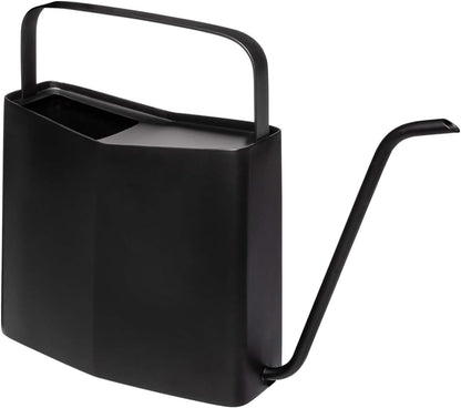Brass Watering Can - 3L Stainless Steel - Long Spout (Black)