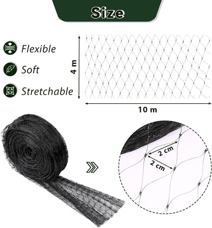33x13 Ft Bird Netting for Garden,1 Inch Mesh Size, White