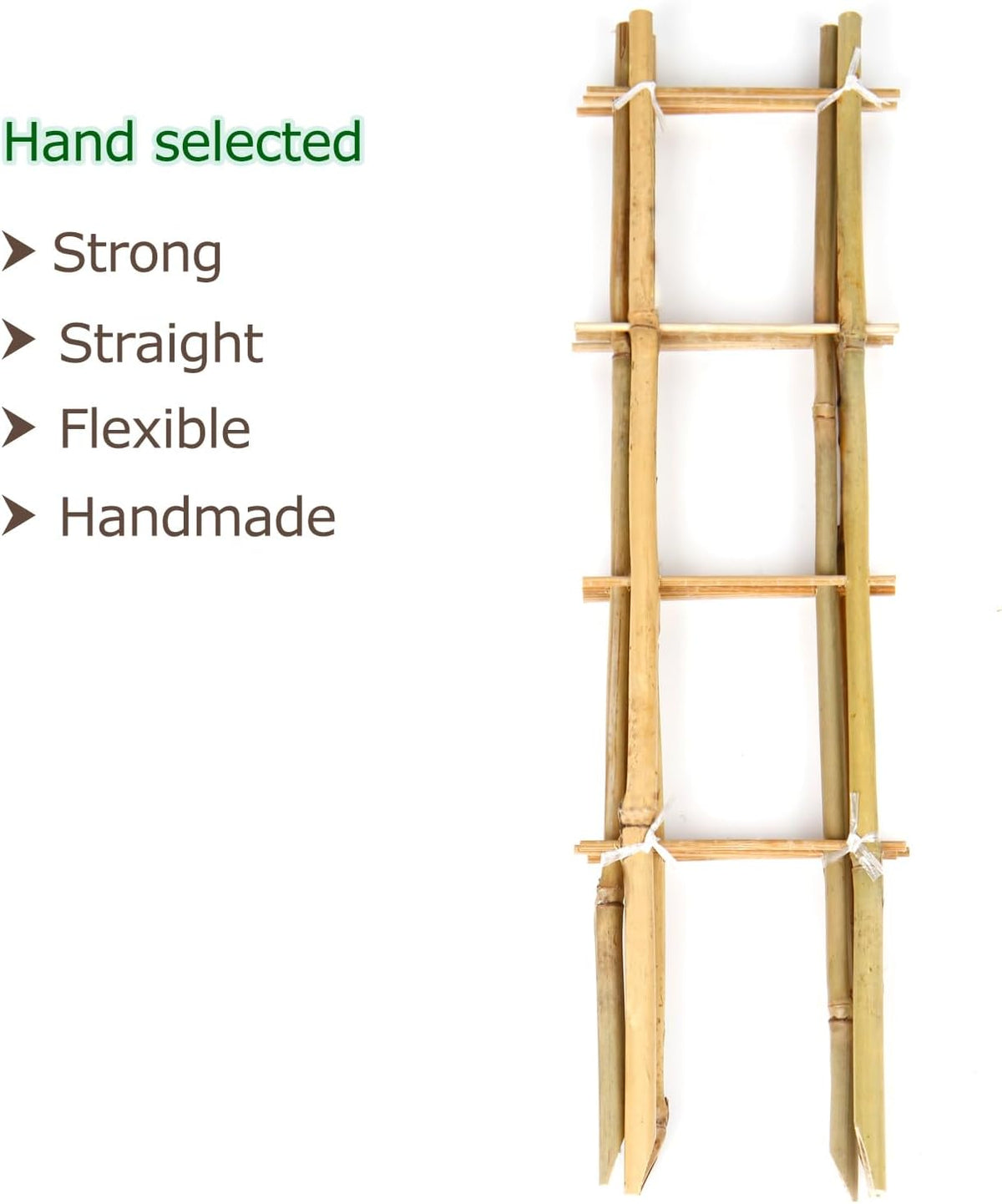 Plant Trellis Indoor, 3 Pack Bamboo Trellises, 16in Fan-Shaped Trellis for Potted Plants Climbing Plants Hoya Vine Ivy
