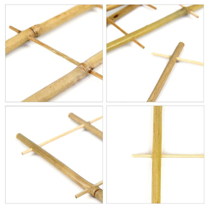 Plant Trellis Indoor, 3 Pack Bamboo Trellises, 16in Fan-Shaped Trellis for Potted Plants Climbing Plants Hoya Vine Ivy