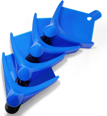 4 Pack Car Hose Guide Blue Tire Roller Snag Prevention Wash Tool