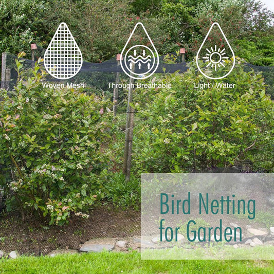 Bird Netting for Garden, 13 x 40 FT Netting for Garden Protection