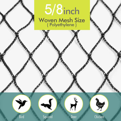 Bird Netting for Garden, 13 x 40 FT Netting for Garden Protection