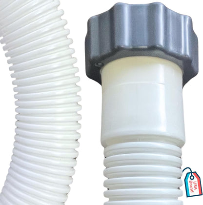 HYDROTOOLS Pool Pump Filter Connection Hose | 1.5 Inch X 3 Foot | Heavy-Duty Flexible, Durable & Leakproof | Chemical & UV Resistant | For Above Ground Pools Skimmer Filters & Pumps
