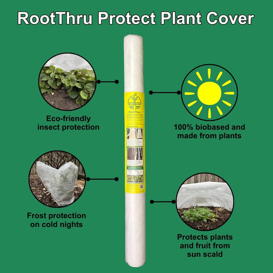 Protect Plant Cover, 3FT x 50FT, Eco-Friendly, Natural, Row Cover, Landscape Frost Protection, Garden Insect Barrier, Shade Cloth, Fruit Protection, Crop Blanket