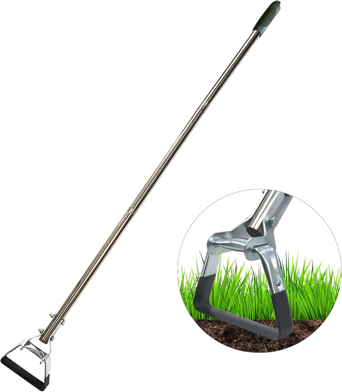 Garden Hoe Stirrup Hula Hoes Replacement Head Weeding Hoe Tool Action Weeder for Gardening Soil loosening