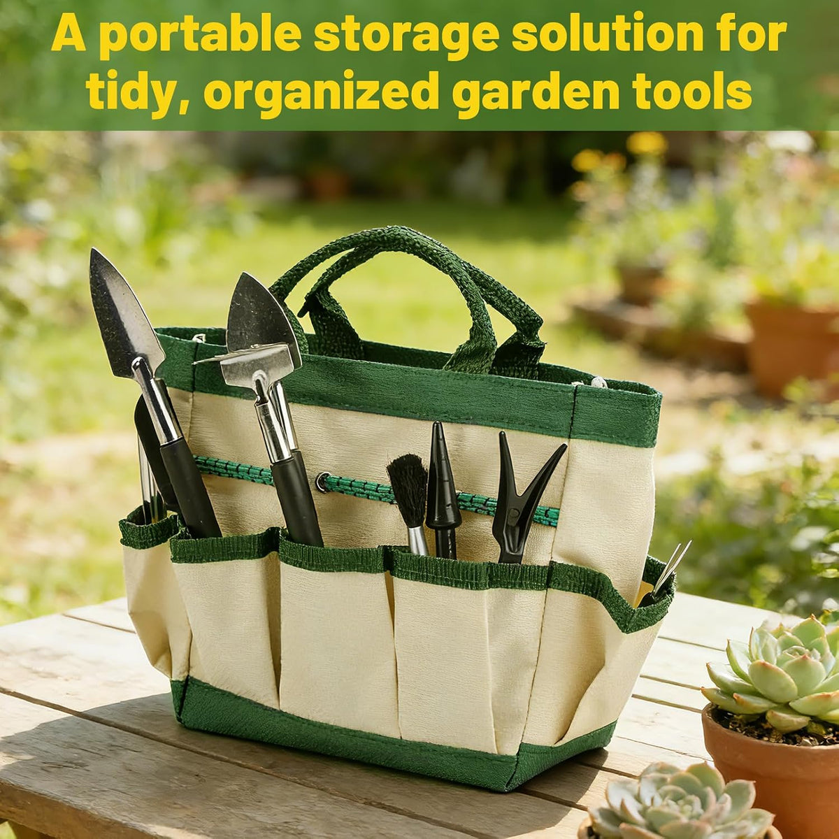 44pcs Small Gardening Tools Gifts for Women Beginners, Green