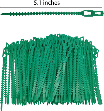 200Pcs Adjustable Plant Ties, Garden Plant Green Ties, Multi-Purpose Sturdy Garden Plant Twist Ties.