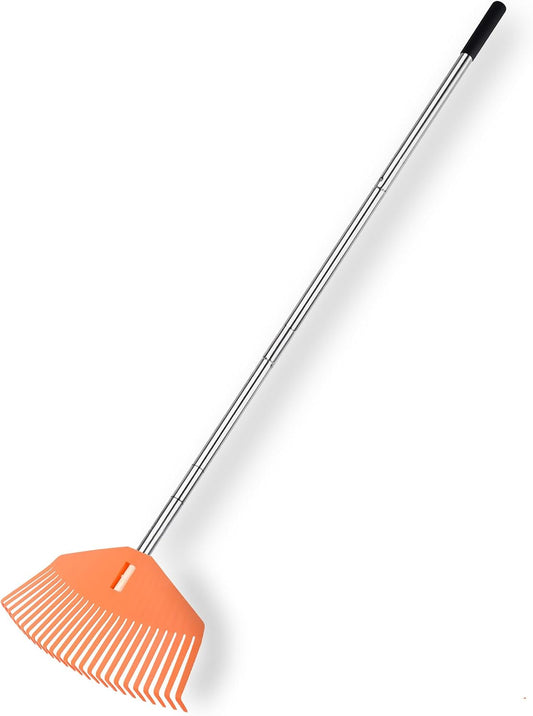 Leaf Rake with 16.5‑inch Plastic Head