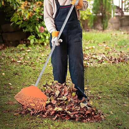 Leaf Rake with 16.5‑inch Plastic Head