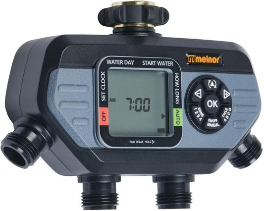 73280 Digital Water Electronic Hose Timer, 4 Zone, Black/Gray