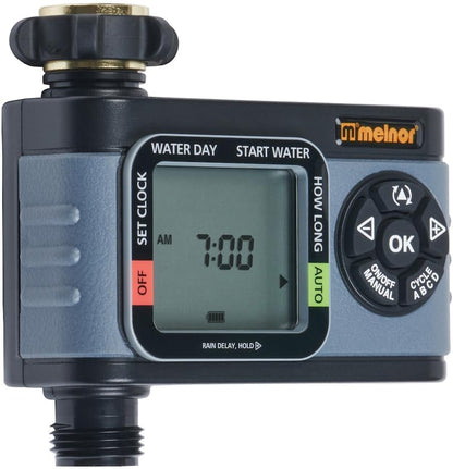 73280 Digital Water Electronic Hose Timer, 4 Zone, Black/Gray